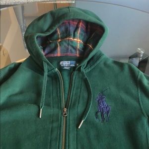 Polo zip up sweatshirt